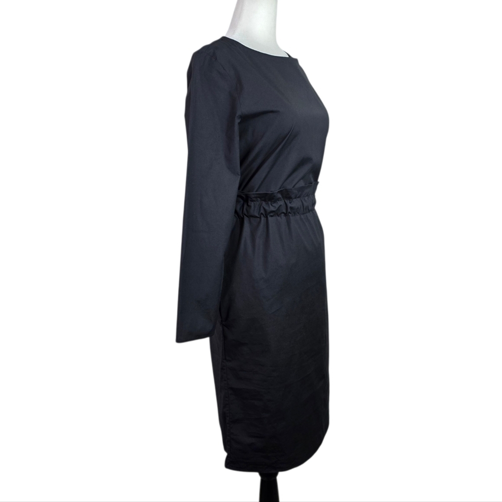 COS tie waist Key hole back long sleeves dress
